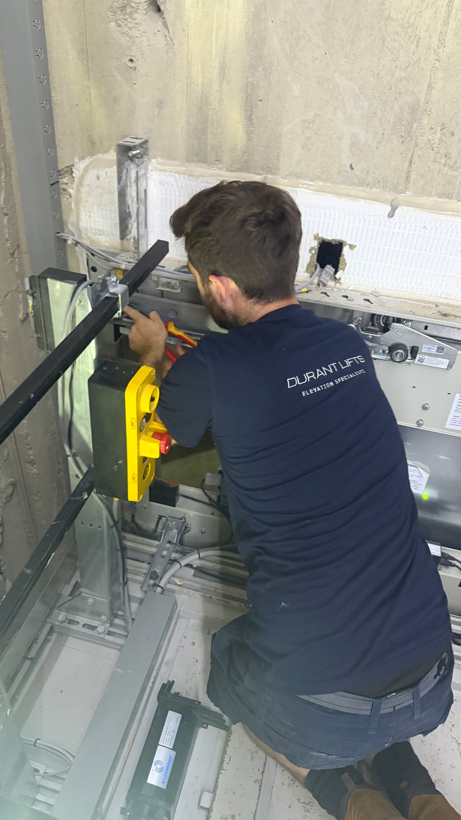 Durant Lifts engineer working at 80 George Street