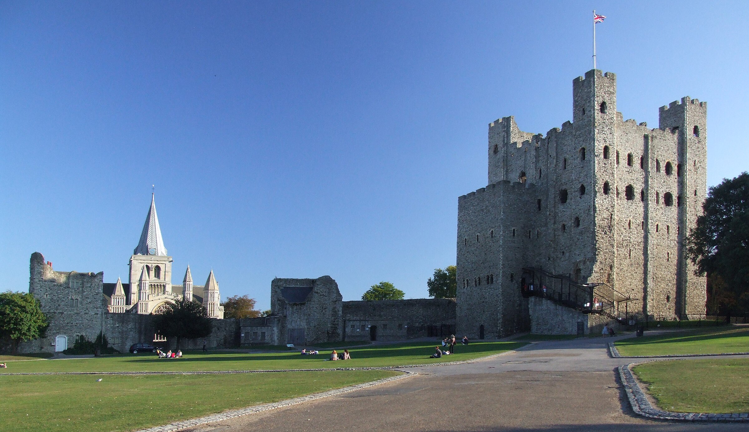 Rochester Castle keep in Medway, Kent